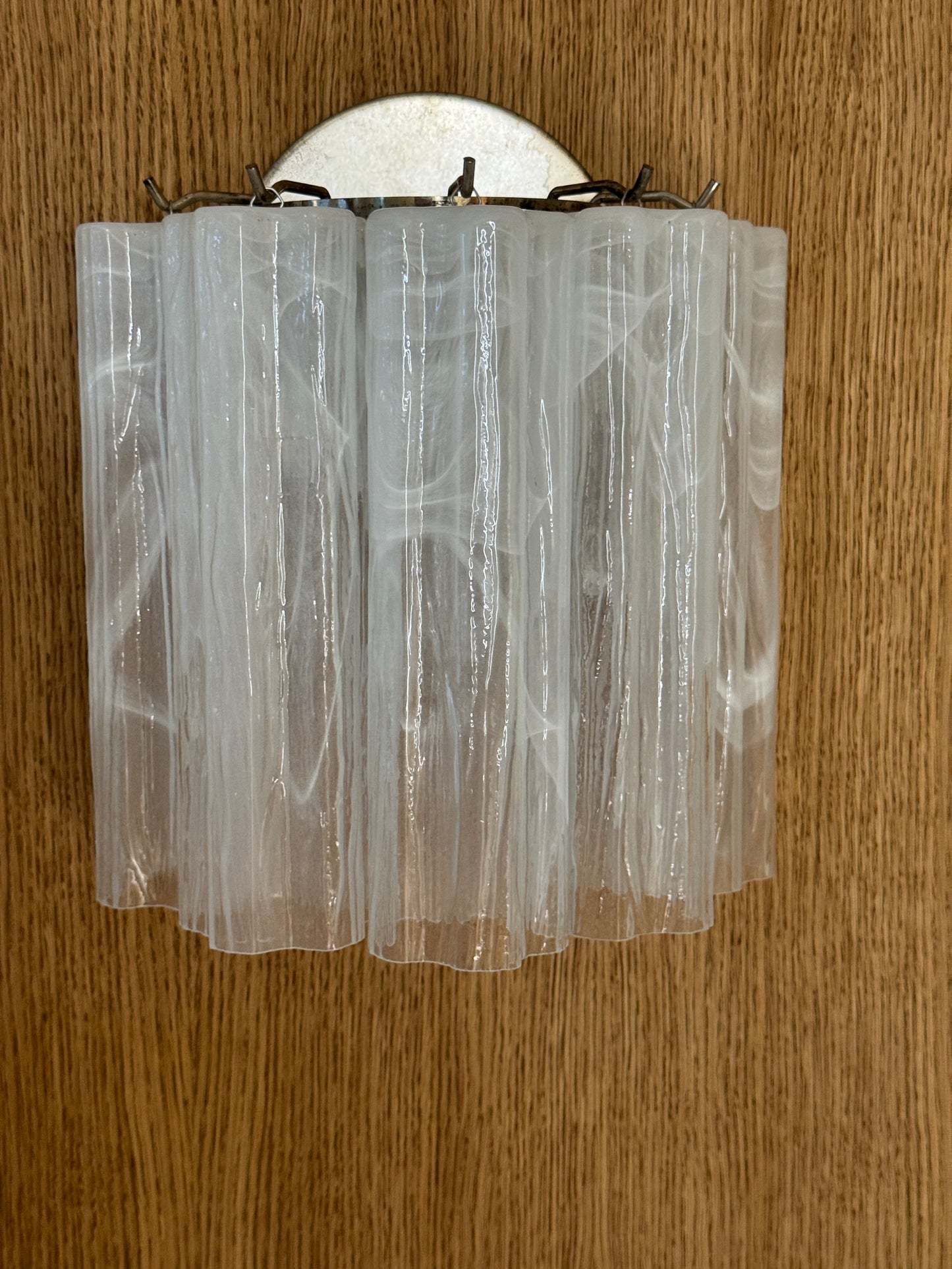 Vägglampa Tubular Milky Swirl