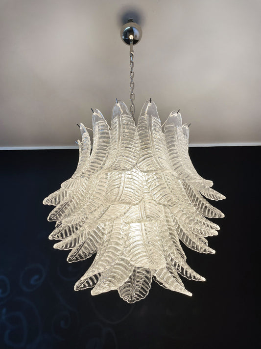 Murano takkrona Foglia Feather Ø68 - 41 glas