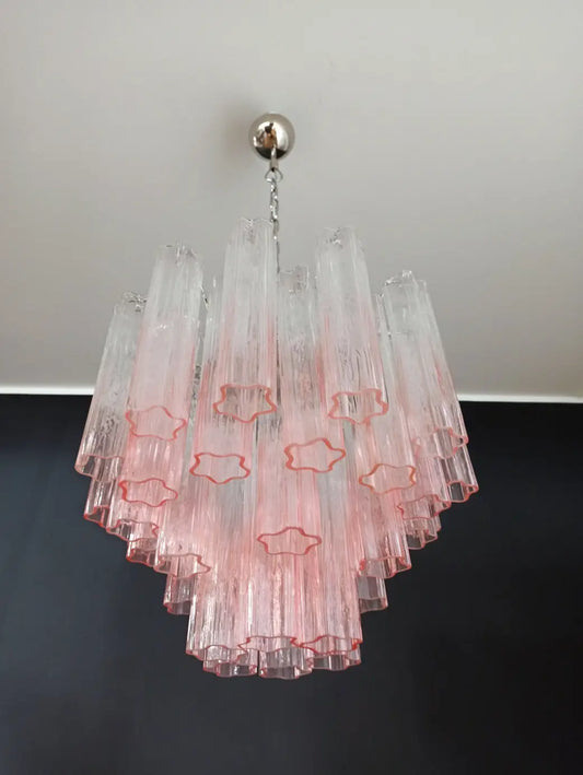 Murano takkrona Tubular Ø58 - 36 Rose Fade