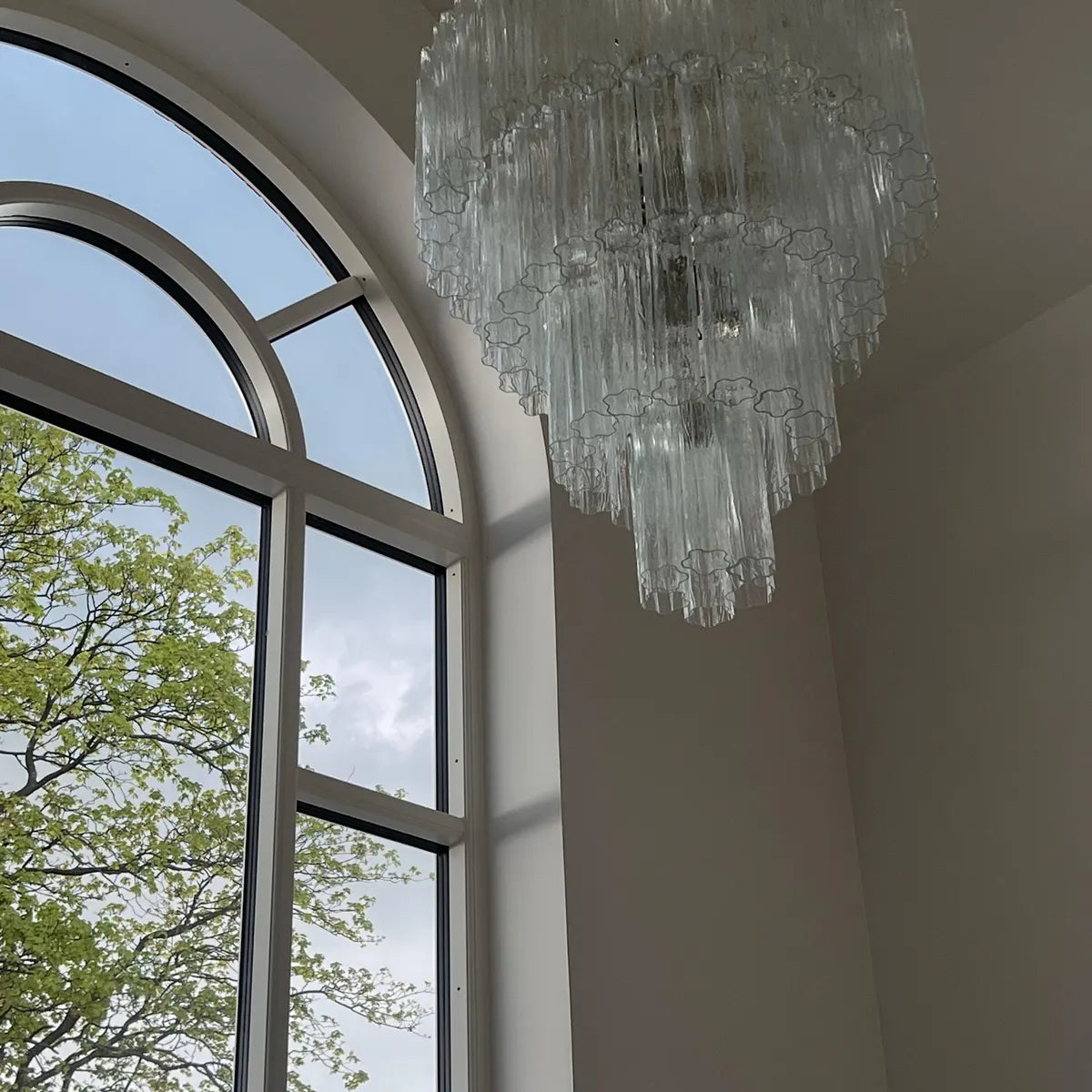Murano takkrona Tubular Ø85 - 78 glas