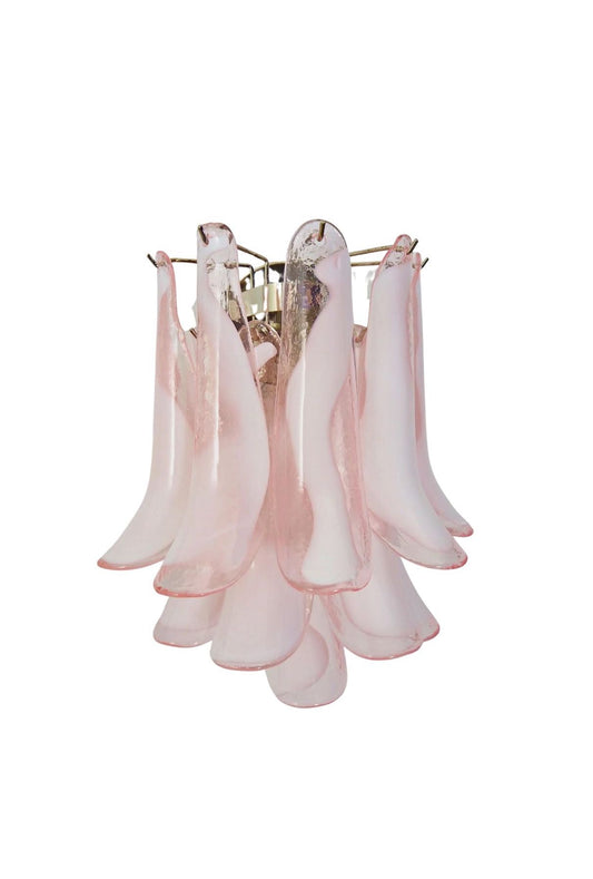 Murano vägglampa Calli Rosa
