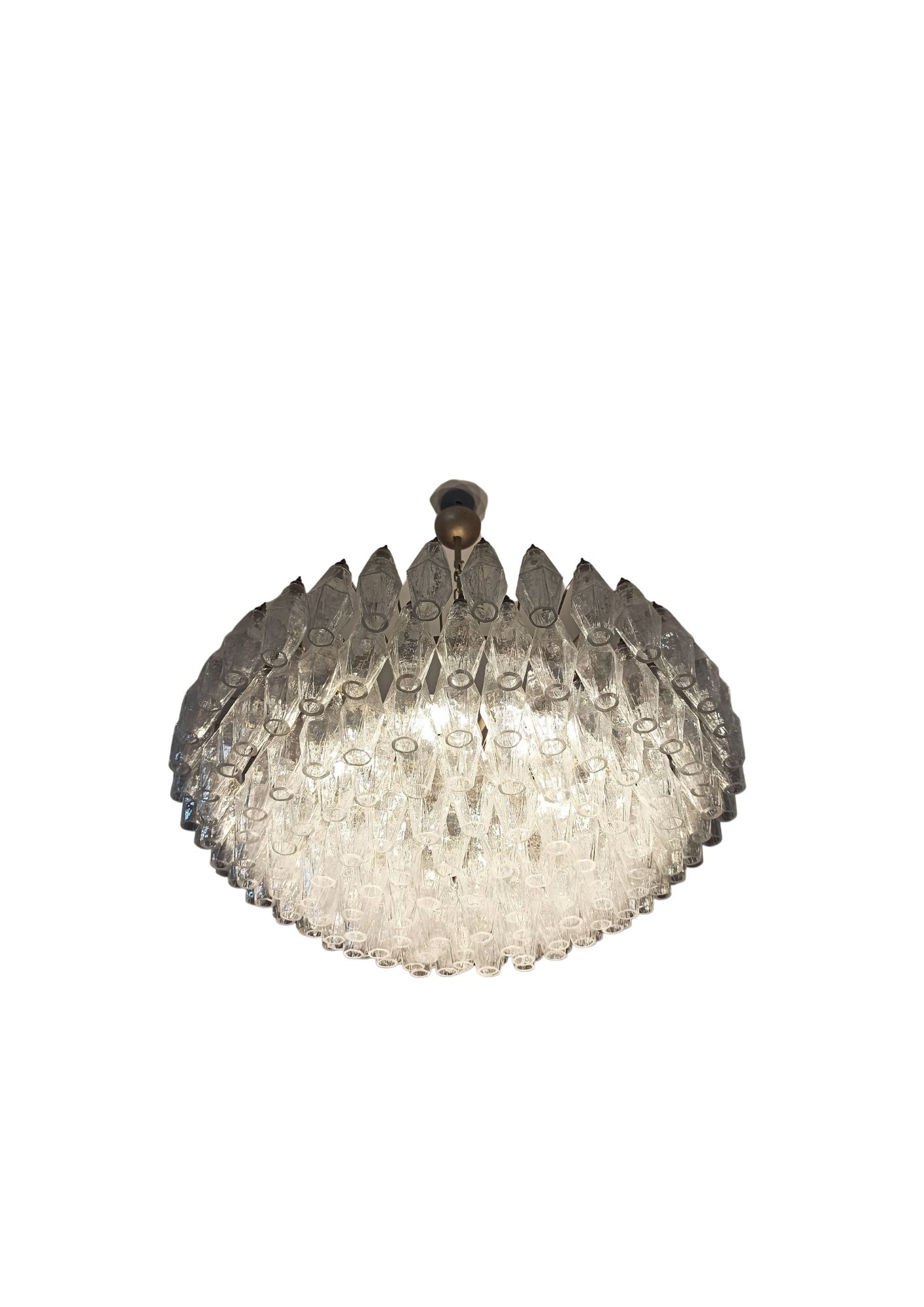 Murano takkrona Poliedri Ø90 - 185 glas pärlemor