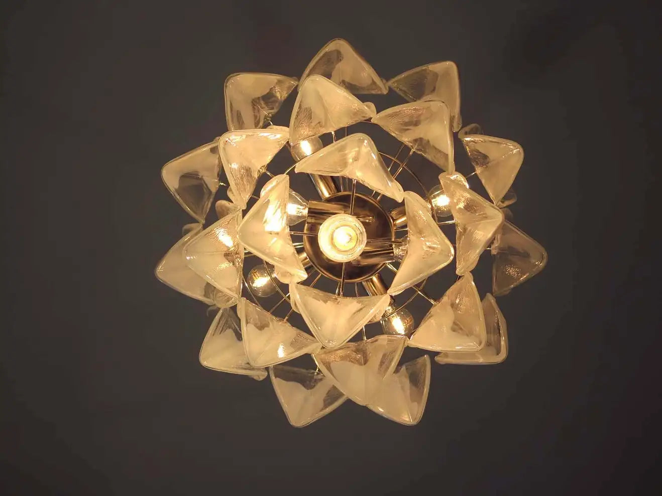 Murano takkrona Rondini Ø50 - 24 glas