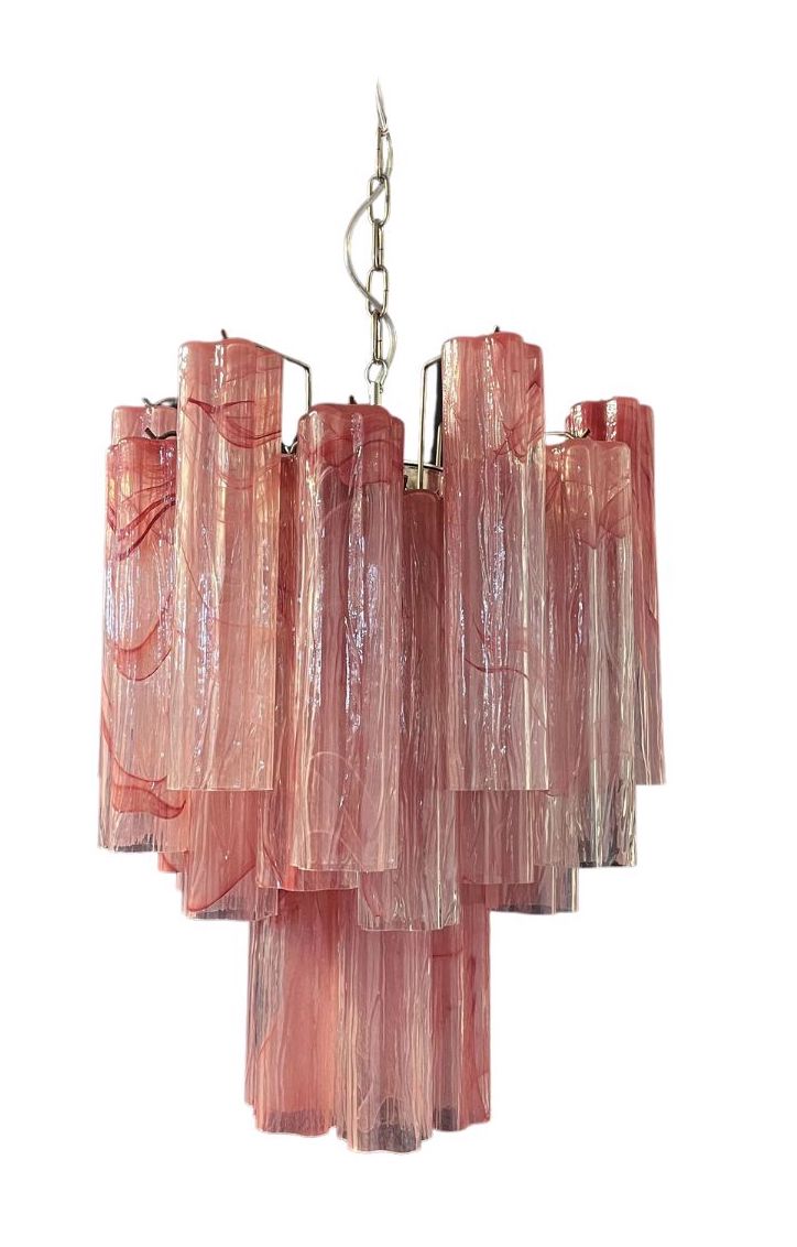 Murano takkrona Tubular Ø45 - 30 glas
