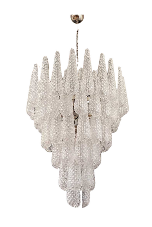 Murano takkrona Drop Ø75 - 75 glas