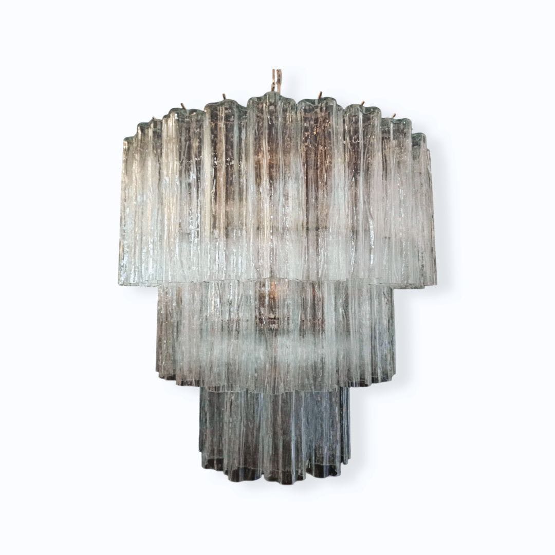 Murano takkrona Tubular Ø60 - 52 glas