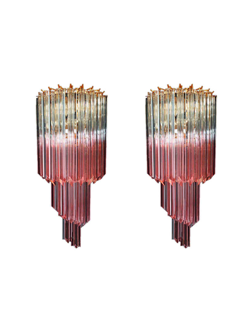 Vägglampa Spiral Pink Ombre
